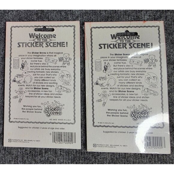 Sticker Scene Corvette Series Scratch N Sniff Root Beer Scented Stickers 1985 Vt - Picture 4 of 4